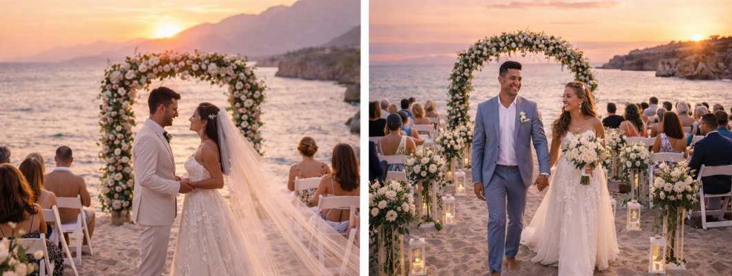 Свадебные пакеты на пляже в Анталье: идеальная церемония у Средиземного моря